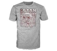Funko Boxed tee: Marvel - Stan Lee - Medium - Marvel Comics - Cómics Marvel - Camiseta, Franela - Ropa - Idea Manga Corta para Adultos Hombres y Mujeres - Mercancia Oficial