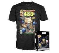 Funko Boxed tee: Star Wars EP1 The Phantom Menace Anniversary - Jar Jar Binks - Medium - Camiseta, Franela - Ropa - Idea Manga Corta para Adultos Hombres y Mujeres