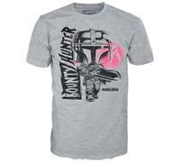 Funko Boxed tee: The Mandalorian - Mando - Extra Large - XL - Star Wars Mandalorian - Camiseta, Franela - Ropa - Idea Manga Corta para Adultos Hombres y Mujeres- Mercancia Oficial