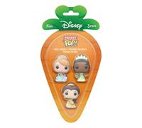 Funko carrot pocket pop! disney - cinderella, bella and tiana - figura