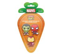 Funko carrot pocket pop! marvel spider-man, iron man and hawkeye 3 pac