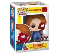 Funko Chucky Jeu d´Enfant Pop! Movies Vinyl (Exc) Figurine Chucky Half (BD) 9 cm