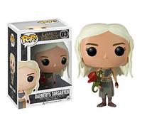 Funko Daenerys Targaryen: Juego de Tronos x POP! Figura de vinilo y 1 POP! Paquete de protector gráfico de plástico PET compatible [#003 / 03012 - B]