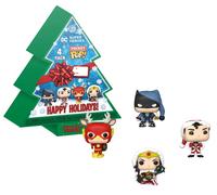 Funko DC Happy Holiday Pocket Pop 4-Pack Figura de Acción Navidad