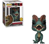 Funko Dilophosaurus (Chase Edition): Jurassic Park x POP! Movies Vinyl Figure & 1 PET Plastic Graphical Protector Bundle [#550 / 26736 - B]
