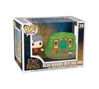 Funko El Señor de los Anillos Figura Vinilo Bilbo Baggins with Bag-End (Pop Town!) 39 Unisex Pop! Multicolor