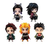 Pack 5 figuras megahouse demon slayer kimetsu no yaiba sailor tanjiro & the hashira set a