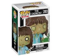 Funko - Figura coleccionable Funko POP! The Exorcist Regan 203 de vinilo para coleccionistas y fans del cine de terror, ideal para estanterías y regalos temáticos
