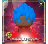 Funko Figura de vinilo que brilla en la oscuridad, dise o de Dragon Ball Super SSGSS Goku (Kaio-Ken Times Twenty)