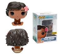 Funko - Figura Disney Vaiana/Moana - Young Moana, muñeca Moana sentada, Pop 10 cm, ref. 0889698114912