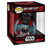 Funko Pop! Rides Deluxe: Star Wars Darkside - Tie Advanced X1 with Darth Vader - Figura de Vinilo Coleccionable - Idea de Regalo- Mercancia Oficial - Juguetes para Niños y Adultos - Movies Fans
