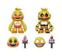 Funko Five Nights At Freddy'S (FNAF) Snap: Nightmare Chica The Chicken & Toy Chica The Chicken 2PK - Figura de Vinilo Coleccionable - Idea de Regalo- Mercancia Oficial - Juguetes para Niños y Adultos