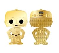 Funko Funko Star Wars Pop! C3PO Lrg Enamel Pin-JO - C-3PO Pins de Esmalte- Broche Coleccionable - para Mochilas Y Bolsos - Idea de Regalo- Mercancia Oficial - Movies Fans