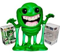 Funko Ghostbusters Movie Slimer con ectoplasma + protector ToyBop Pop | ¡Pop! Figura de vinilo de películas (incluye caja de coleccionista transparente Pro-Deluxe, juego de regalo coleccionable