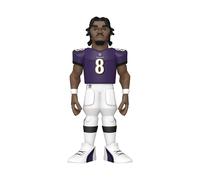 Funko Gold 12" NFL: Ravens - Lamar Jackson - 1/6 de Probabilid (Importación USA)