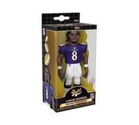 Funko Gold 5" NFL: Ravens - Lamar Jackson - 1/6 de Probabilidades de Obtener la RARA Variante Chase - Figura de Acción de Vinilo Coleccionable - Idea de Regalo de Cumpleaños- Mercancia Oficial