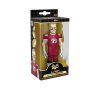 Funko Gold 5" NFL: Texans - JJ Watt - (Away Uni) - 1/6 de Probabilidades de Obtener la RARA Variante Chase - Figura de Acción de Vinilo Coleccionable - Idea de Regalo de Cumpleaños y Exhibir