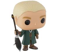 Funko- Harry Potter-Draco Malfoy Quidditch Figurita, sólido, Multicolor, Estándar (FunkoBOBUGT707)