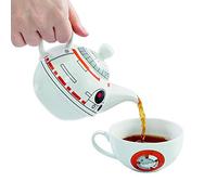 Funko JUN163060 Star Wars SW03543 "Epvii" Teapot and Mug Set, White, Set of 2