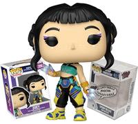 Funko Kpop Demon Hunters Zoey How It's Done with Shin-kal Spirit Blade Knives + ToyBop Protector: Pop! Figura de vinilo de animación de TV (incluye estuche de coleccionista protector pop)