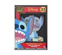 Funko Large Pop! Enamel Pin - Disney: Lilo and Stitch - Stitch with Record Player - Disney: Lilo & Stitch - Pins de Esmalte - Broche Coleccionable - para Mochilas Y Bolsos - Idea de Regalo