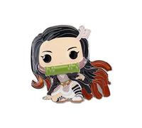 Funko Large Pop! Enamel Pin - Nezuko Kamado - Demon Slayer - Guardianes de la Noche - Pins de Esmalte - Broche Coleccionable - para Mochilas Y Bolsos - Idea de Regalo - Anime Fans