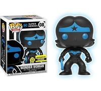 Funko- Liga de la Justicia Personajes de Chibi, sólido, Color Negro, Mujer Marav
