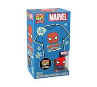 Funko Loungefly Pocket Pop! & tee: Marvell-Holiday Spiderman - Spider-Man - XL - Captain America 3 - Camiseta con Figuras Miniaturas Coleccionables - Idea De Regalo para Adultos Hombres Y Mujeres