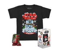 Funko Loungefly Pocket Pop! & tee: Star Wars - Holiday R2D2 - Metálico - Medium - Camiseta con Figuras Miniaturas Coleccionables - Idea De Regalo - Juguetes Y Franela De Manga Corta para Adultos