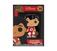 Funko Large Pop! Enamel Pin Disney: Lilo and Stitch - Lilo with Scrump Enamel Pin - Disney: Lilo & Stitch - Pins de Esmalte - Broche Coleccionable - para Mochilas Y Bolsos