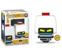 Funko M-O Cleaning Robot Wall-E Movie + Pop Protector: Pop! Figura de vinilo de Disney Pixar (juego de regalo incluido con caja protectora de la marca ToyBop) (M-O Robot Angry Red Alert Chase)
