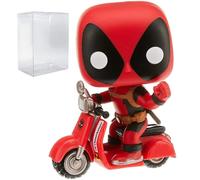 Funko Marvel: Deadpool Parody - Figura de vinilo de Deadpool on Scooter Pop! Rides (incluye funda protectora de caja compatible) multicolor, 3.75 pulgadas