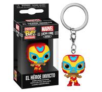 Funko marvel luchadores iron man - llavero - minifigura de vinilo cole