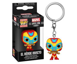 Funko marvel luchadores iron man - llavero - minifigura de vinilo cole