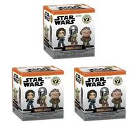 Funko Mystery Mini - Star Wars: The Mandalorian - 1 of 12 To Collect - Styles Vary - Star Wars: The Mandalorian- Minifigura de Vinilo Coleccionable - Idea de Regalo - Mercancia Oficial (Paquete de 3)