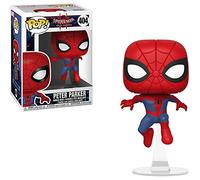 Funko Peter Parker: Spider-Man - Into The Spider-Verse x POP! Figura de vinilo Marvel y 1 paquete protector gráfico de plástico PET [#404 / 34755 - B]
