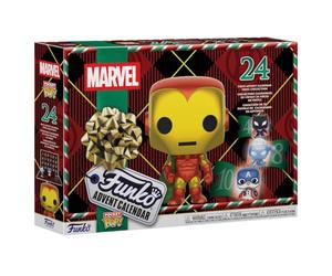 Funko Pocket Pop! Countdown Calendar: Marvel - Calendario de Adviento - 24 días de sorpresas - Coleccionable Vinyl Mini Figures - Caja misteriosa - Idea de Regalo - Cuenta atrás de Navidad