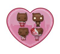 Funko Llavero Pocket Pop! DC Valentines Box 4 Paquete Batman (Choc) Coleccionable Mercancía oficial