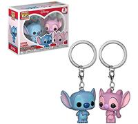 Funko Pocket POP! Keychain 2-Pack: Lilo & Stitch: Stitch & Angel - Lilo And Stitch - Minifigura de Vinilo Coleccionable Llavero Original - Relleno de Calcetines - Idea de Regalo - Mercancia Oficial
