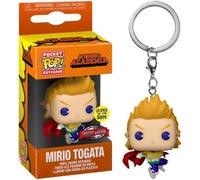 Funko Pocket Pop! My Hero Academia Animation - Llavero de Mirio Togata que brilla en la oscuridad exclusivo