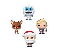 Funko Pocket POP! Rudolph - Tree Holiday Box 4 Piezas - Rudolph The Red-Nosed Reindeer - Llavero - Collectable Vinilo Mini Figure Llavero Novedoso - Relleno De Calcetín - Idea De Regalo - Minifigura