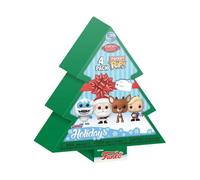 Funko Pocket POP! Rudolph - Tree Holiday Box 4 Piezas - Rudolph The Red-Nosed Reindeer - Llavero - Collectable Vinilo Mini Figure Llavero Novedoso - Relleno De Calcetín - Idea De Regalo - Minifigura