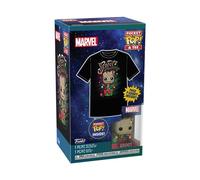 Funko Pocket Pop! & tee: Guardians of The Galaxy - Holiday Groot - Extra Large - XL - Marvel - Camiseta, Franela - Ropa con Minifigura de Vinilo Coleccionable - Idea de Regalo para Adultos