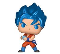 POP Funko 37691 Dragon Ball Super - SSGSS Goku Kamehameha Metallic Vinyl-Figure Exclusive Special Edition