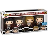 Funko Pop! 4-Pack Rocks: Queen - Freddie Mercury/Brian May/Roger Taylor/John Deacon (Special Edition) Vinyl Figures