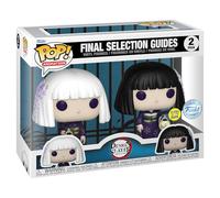 Funko Pop! Animation: Demon Slayer - Guías de selección final, Kanata y Kiriya brillan en la oscuridad (paquete de 2) (edición especial)