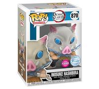Funko Pop! Animation - Demon Slayer - Inosuke - Afelpado - Guardianes de la Noche - Figura de Vinilo Coleccionable - Idea de Regalo - Mercancia Oficial - Juguetes para Niños y Adultos - Anime Fans