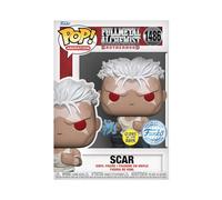 Funko Pop! Animation: FMA: B - Scar - Brilla en la Oscuridad - Full Metal Alchemist: Brotherhood - Exclusiva Amazon - Figura de Vinilo Coleccionable - Idea de Regalo- Mercancia Oficial - Anime Fans