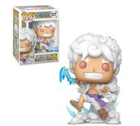 Funko Pop! Animation One Piece Luffy Gear Five #2177, Figura de vinilo exclusiva que brilla en la oscuridad con rayo, 5.3 pulgadas