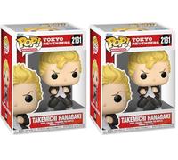 Funko Pop! Animation: Tokyo Revengers - Takemichi Hanagaki - 1 in 6 Chance of Receiving The Rare Chase Variant - Figura de Vinilo Coleccionable - Idea de Regalo - Mercancía Oficial (Paquete de 2)